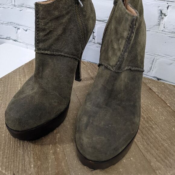 Modern Vintage Leather platform booties, Jameson moss size 38 - Picture 6 of 8